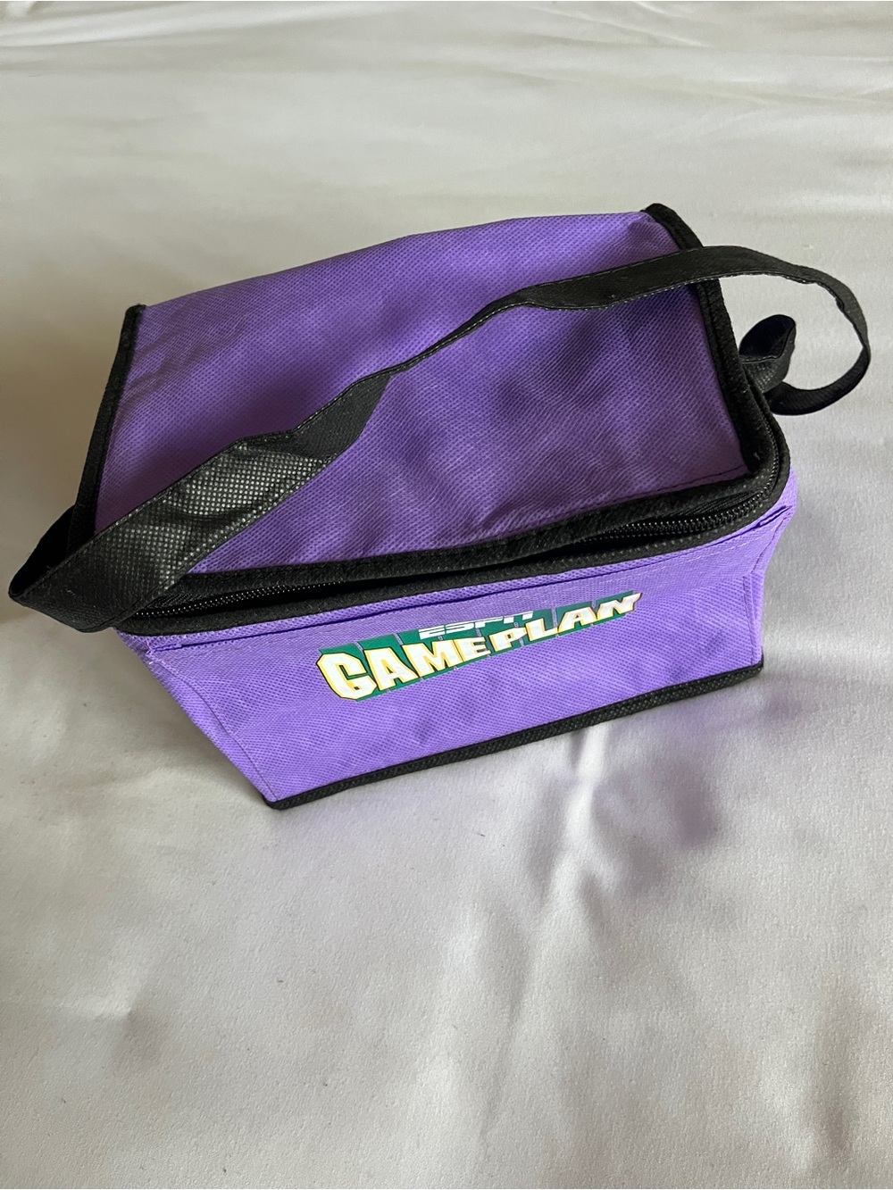 Vintage ESPN GamePlan Purple Insulated Cooler Lunch Bag Strap